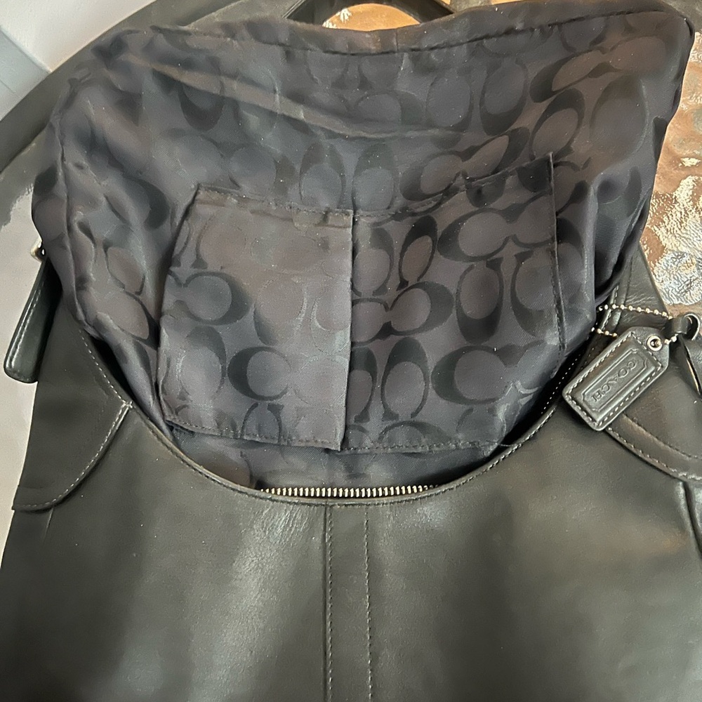 Vintage Coach Hamilton Black Leather Hobo Bag - Picture 13 of 13